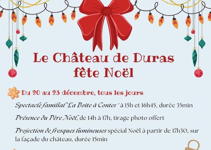 Vacances de Noël au château de Duras