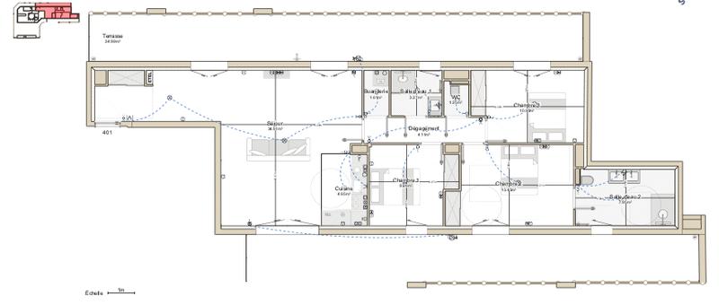 Appartement - 91 m² - 4 pièces