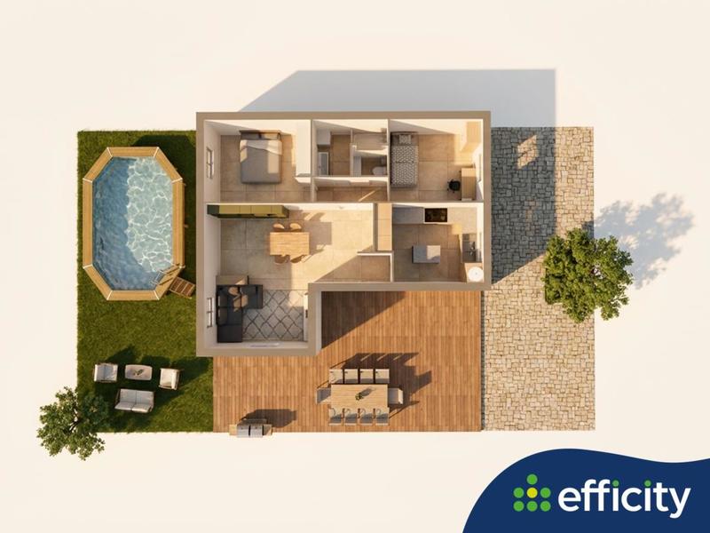 Maison - 70 m² - 3 pièces