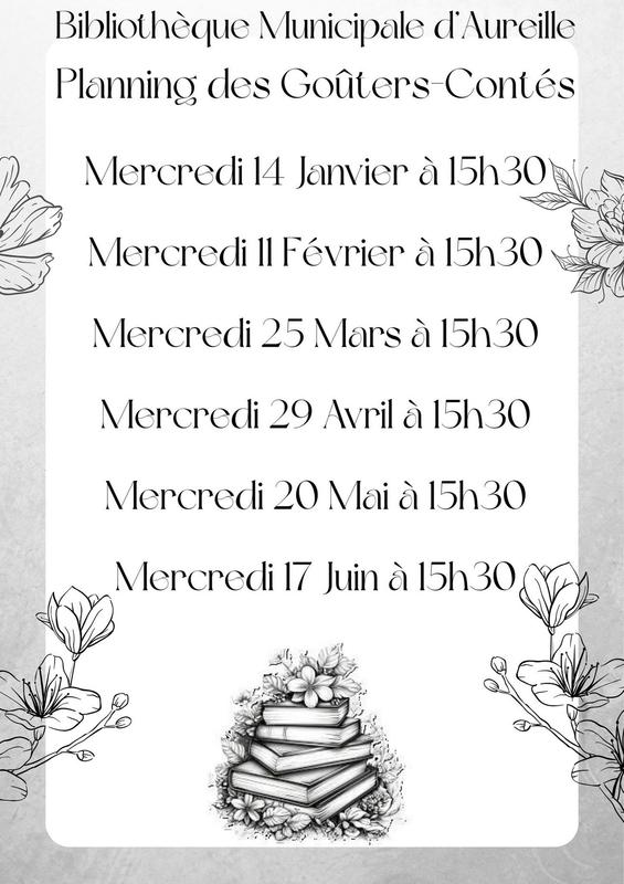 Goûter &amp; conte à la bibliothèque d'Aureille