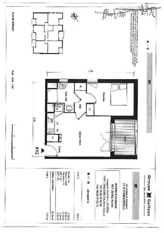 Appartement - 39 m² - 2 pièces