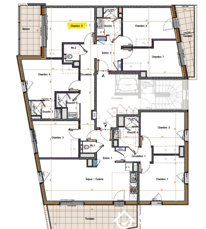 Chambre - 12 m² - 1 pièce