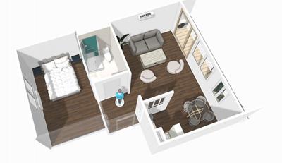 Appartement - 42 m² - 2 pièces