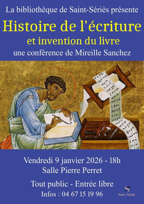 « Histoire de l’écriture et invention du livre » : Conférence-Diaporama