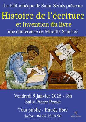 « Histoire de l’écriture et invention du livre » : Conférence-Diaporama