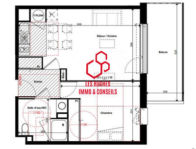 Appartement - 46 m² - 2 pièces