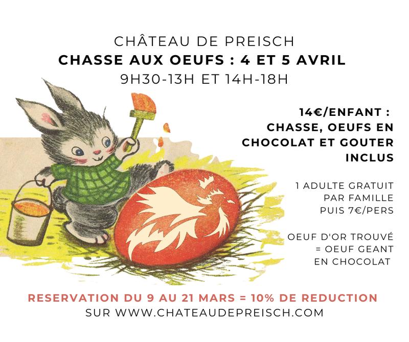 Grande chasse aux oeufs au Château de Preisch