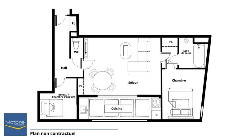 Appartement - 64 m² - 3 pièces