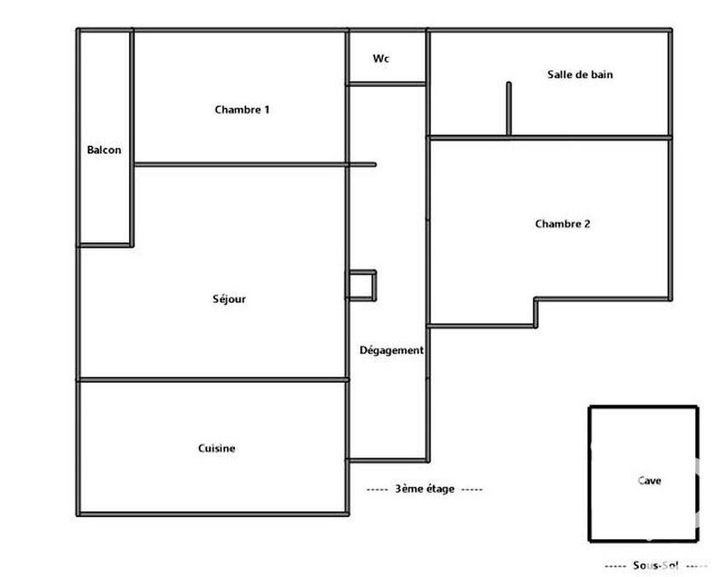 Appartement - 73 m² - 3 pièces