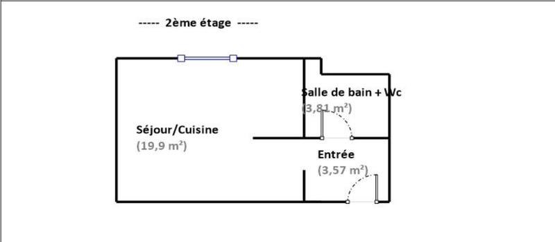 Appartement - 27 m² - 1 pièce