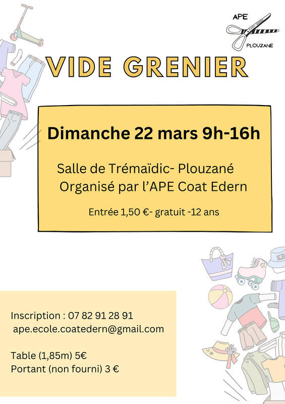 Vide-grenier de l'ape coat edern