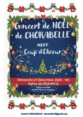 Concert de Noël de Chorabelle à Prahecq