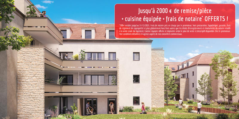 Appartement - 66 à 67 m² - 3 pièces