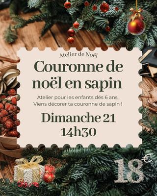 Couronne de Noël en sapin, 21.12.2025