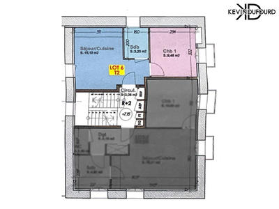 Appartement - 28 m² - 2 pièces