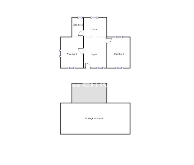 Longère - 58 m² - 3 pièces