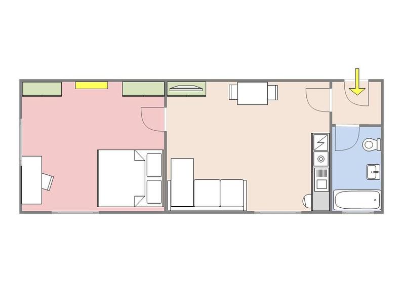 Appartement - 36 m² - 2 pièces