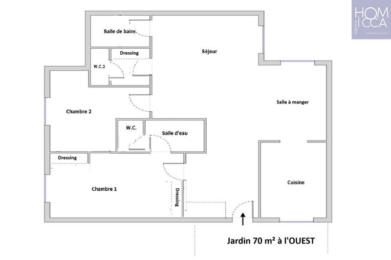 Appartement - 83 m² - 3 pièces