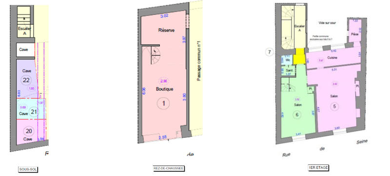 Bureau - 126 m² - 2 pièces