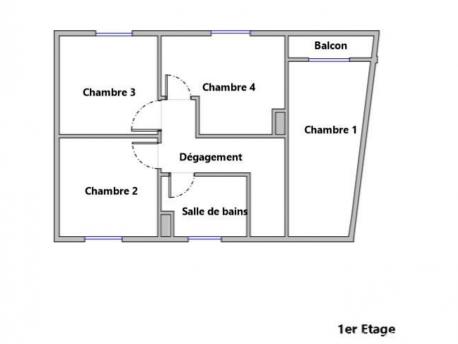 Maison - 96 m² - 5 pièces