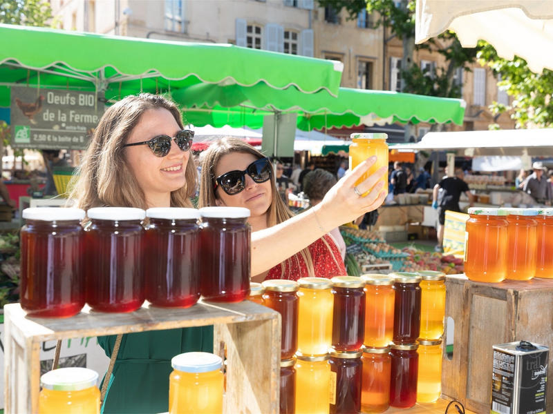 Le marché aux fruits et légumes d'Aix-en-Provence