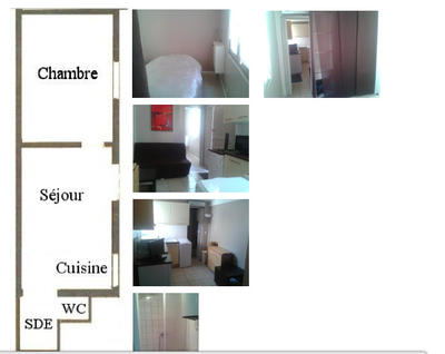 Appartement - 20 m² - 2 pièces
