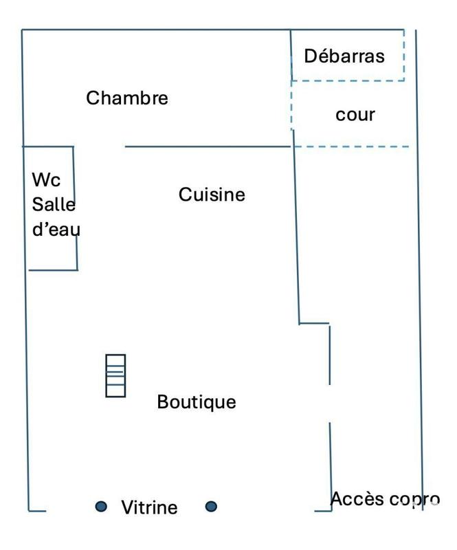 Local commercial - 74 m²