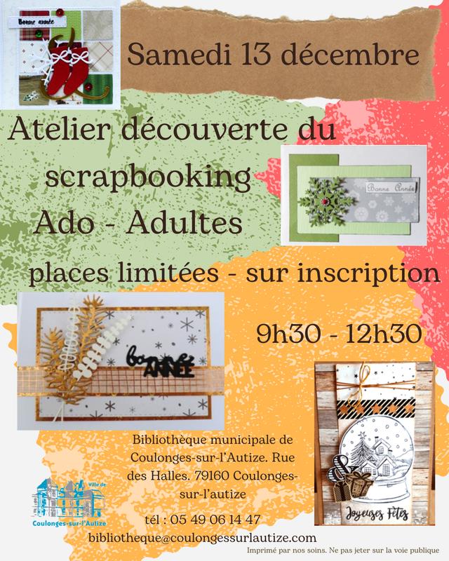 Atelier découverte du scrapbooking