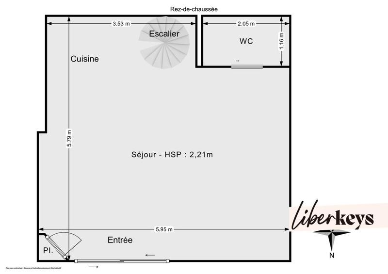 Maison en pierre - 60 m² - 3 pièces