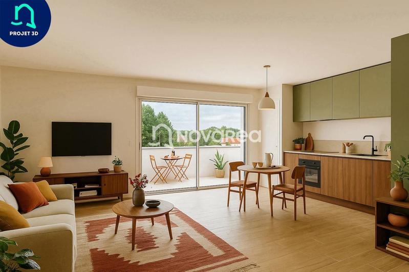 Appartement - 77 m² - 3 pièces