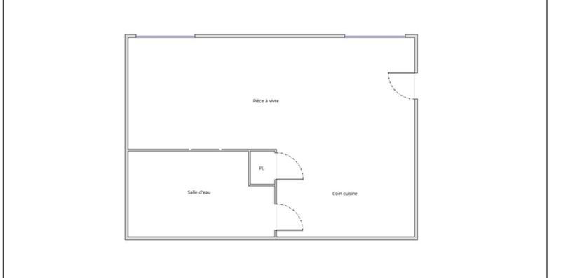 Studio - 20 m² - 1 pièce