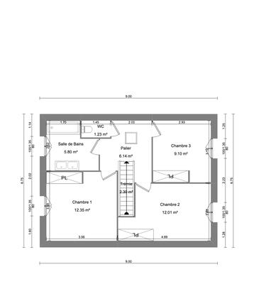 Maison - 120 m² - 6 pièces