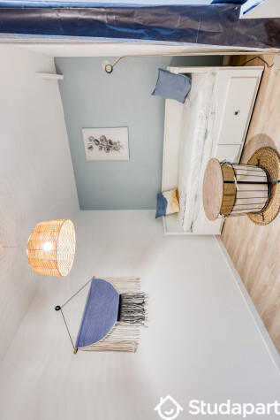 Chambre - 13 m² - 1 pièce