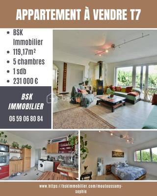 Appartement - 119 m² - 7 pièces