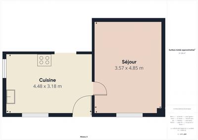 Maison de ville - 76 m² - 3 pièces