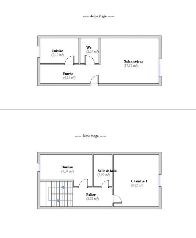 Appartement - 54 m² - 3 pièces