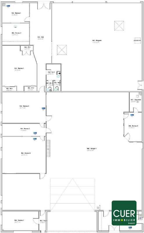 Local d'activités - 980 m²