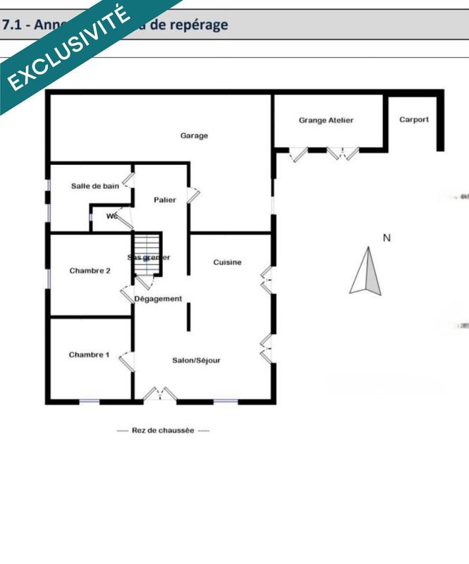 Maison - 95 m² - 3 pièces