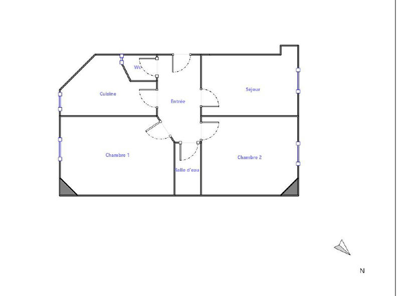 Appartement - 52 m² - 3 pièces