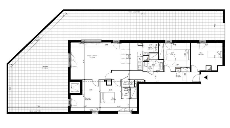 Demeure - 125 m² - 5 pièces