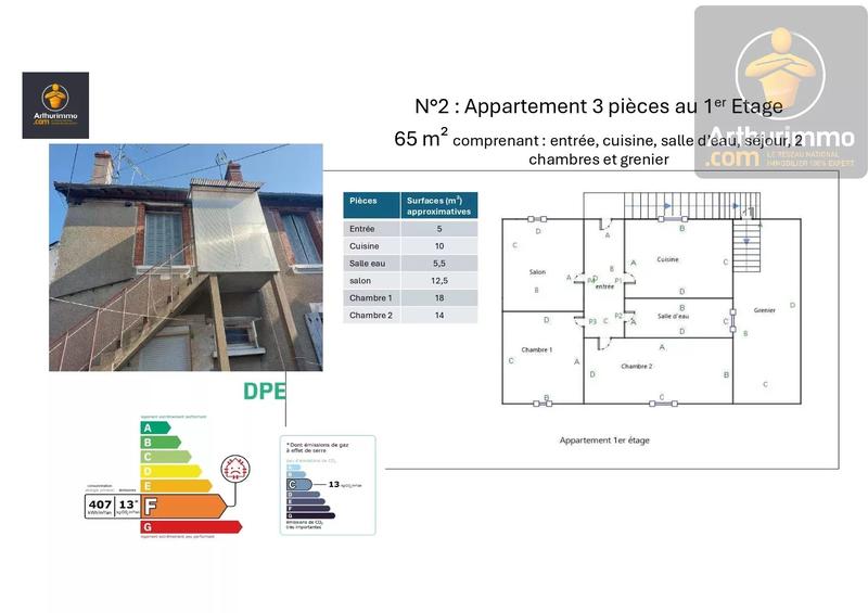 Immeuble - 240 m² - 11 pièces
