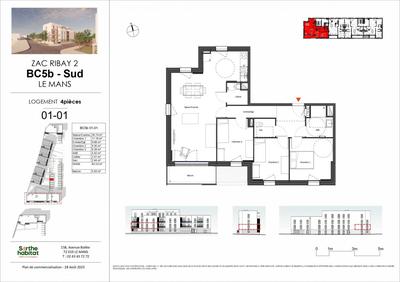 Appartement - 83 m² - 4 pièces