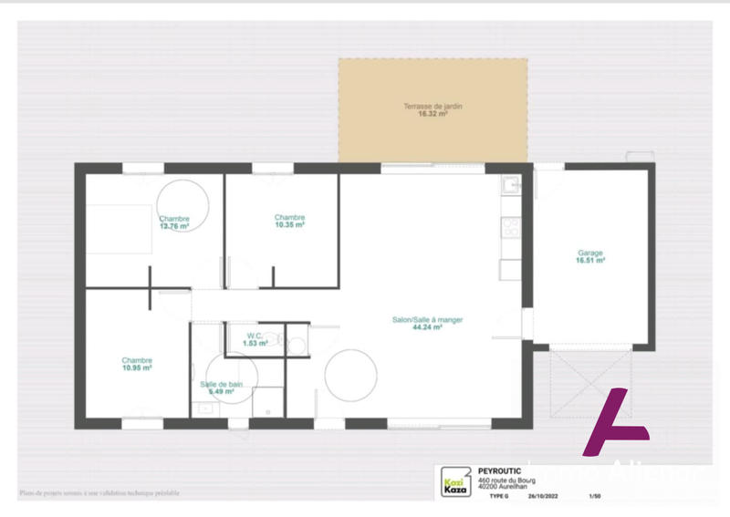 Maison - 85 m² - 4 pièces