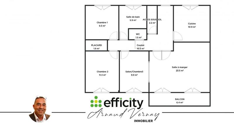 Maison - 80 m² - 5 pièces