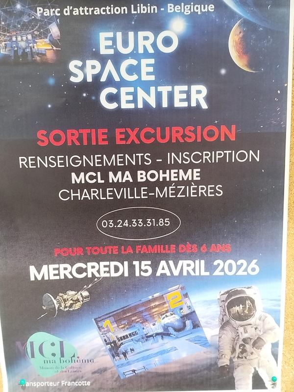 Sortie Excursion à Euro Space Center