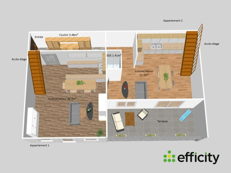 Maison - 115 m² - 5 pièces