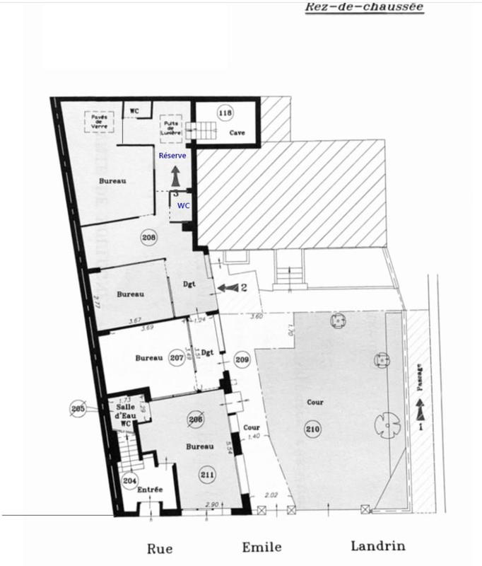 Bureau - 97 m² - 4 pièces