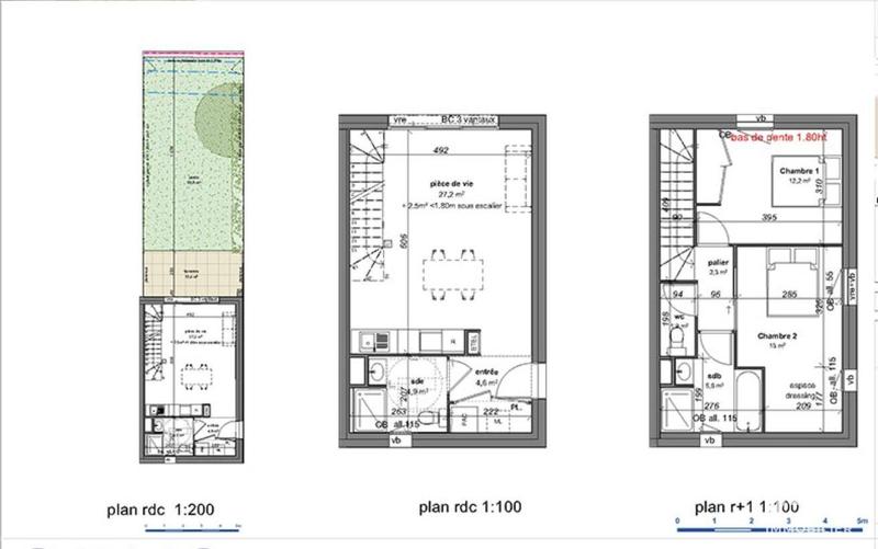 Maison - 71 m² - 3 pièces