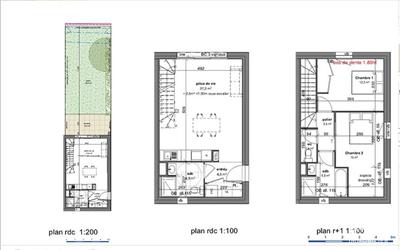 Maison - 71 m² - 3 pièces