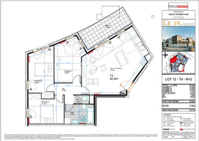 Appartement - 81 m² - 4 pièces
